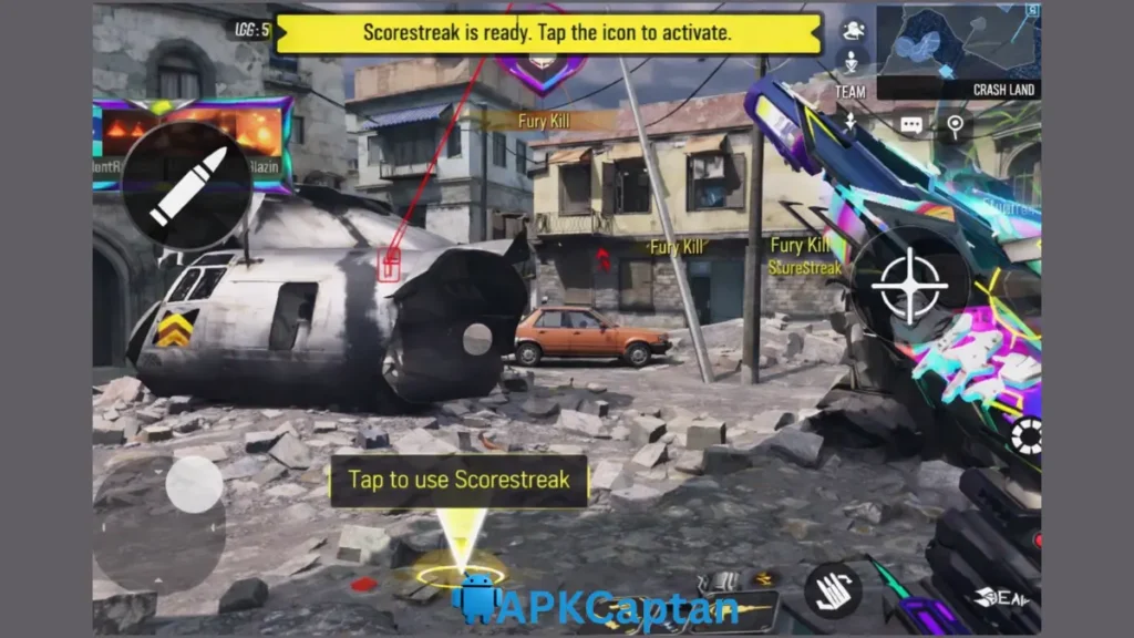 Screenshot of gameplay with CODM Injector APK