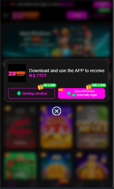 Screenshot of ZS777 Game Download